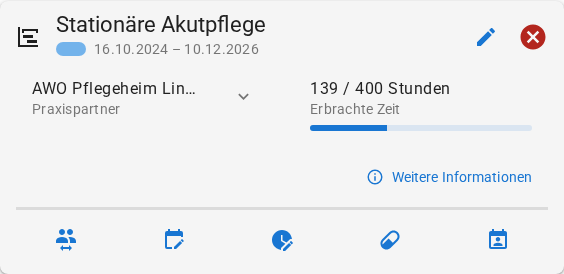Bildschirmfoto der Anwendung